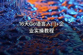 16天Go语言入门+企业实操教程