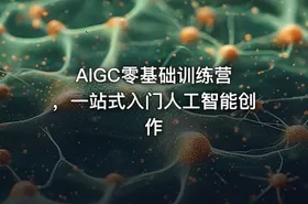 AIGC零基础训练营 ，一站式入门人工智能创作