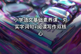 小学语文基础素养课，夯实字词句+阅读写作双核心