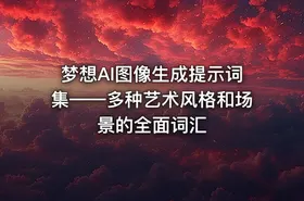 梦想AI图像生成提示词集——多种艺术风格和场景的全面词汇