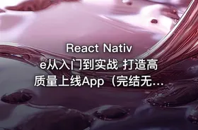 React Native从入门到实战 打造高质量上线App（完结无密）