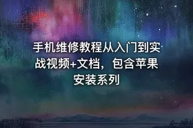 手机维修教程从入门到实战视频+文档，包含苹果安装系列 - getfromcode