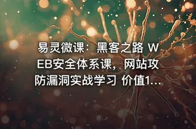 易灵微课：黑客之路 WEB安全体系课，网站攻防漏洞实战学习 价值1299元 - getfromcode