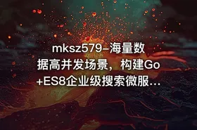 mksz579-海量数据高并发场景，构建Go+ES8企业级搜索微服务【完结】