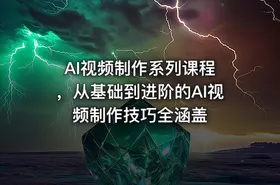 AI视频制作系列课程 ，从基础到进阶的AI视频制作技巧全涵盖