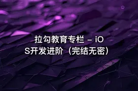 拉勾教育专栏 - iOS开发进阶（完结无密）