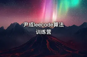 尹成leecode算法训练营