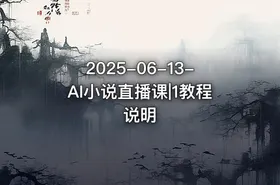 2025-06-13-AI小说直播课|1教程说明 - getfromcode