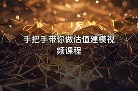 手把手带你做估值建模视频课程