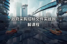 政府采购招标文件实战拆解课程