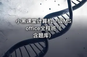 小黑课堂计算机一级MS office全程班（含题库） - getfromcode