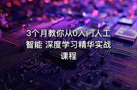 3个月教你从0入门人工智能 深度学习精华实战课程 - getfromcode