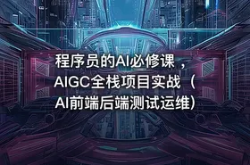 程序员的AI必修课 ，AIGC全栈项目实战（AI前端后端测试运维) - getfromcode