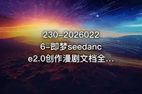 230-20260226-即梦seedance2.0创作漫剧文档全新多模态体验零基础教学让你一次性学会做动漫视频更多资源 - getfromcode
