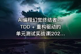 AI编程幻觉终结者--TDD + 重构驱动的单元测试实战课|2026完结
