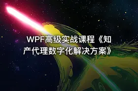 WPF高级实战课程《知产代理数字化解决方案》