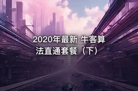 2020年最新 牛客算法直通套餐（下） - getfromcode