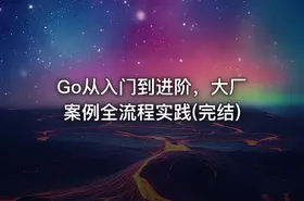 Go从入门到进阶，大厂案例全流程实践(完结)
