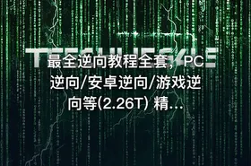 最全逆向教程全套，PC逆向/安卓逆向/游戏逆向等(2.26T) 精品合集
