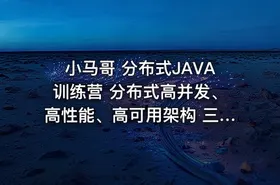 小马哥 分布式JAVA训练营 分布式高并发、高性能、高可用架构 三高架构（三期）