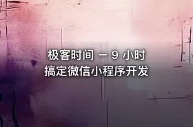 极客时间 – 9 小时搞定微信小程序开发