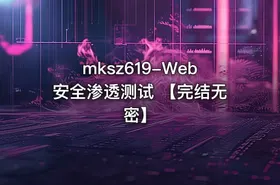 mksz619-Web安全渗透测试 【完结无密】