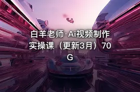 白羊老师·Ai视频制作实操课（更新3月）70G - getfromcode