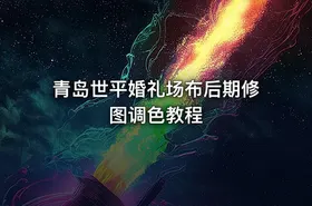 青岛世平婚礼场布后期修图调色教程