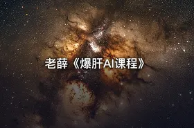 老薛《爆肝AI课程》 - getfromcode