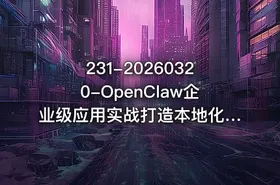 231-20260320-OpenClaw企业级应用实战打造本地化AI数字员工实现大模型与企业本地业务场景的深度融合更多资源 - getfromcode