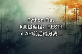 Python Flask高级编程：RESTful API前后端分离详解，MOOC实战教程