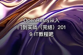 OpenResty从入门到实战（完结）2019 IT教程吧