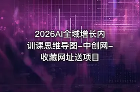 2026AI全域增长内训课思维导图-中创网-收藏网址送项目 - getfromcode