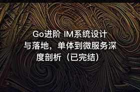 Go进阶 IM系统设计与落地，单体到微服务深度剖析（已完结） - getfromcode
