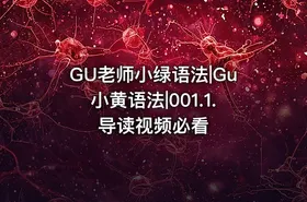GU老师小绿语法|Gu小黄语法|001.1. 导读视频必看 - getfromcode