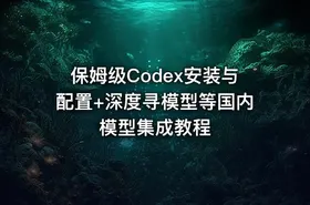 保姆级Codex安装与配置+深度寻模型等国内模型集成教程