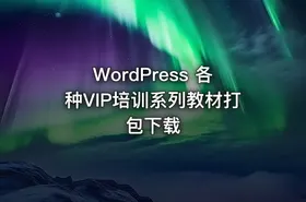WordPress 各种VIP培训系列教材打包下载