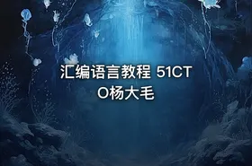汇编语言教程 51CTO杨大毛