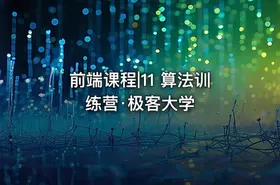 前端课程|11 算法训练营·极客大学