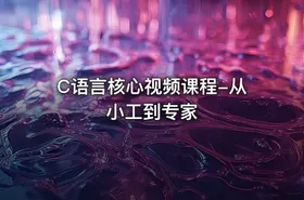 C语言核心视频课程-从小工到专家