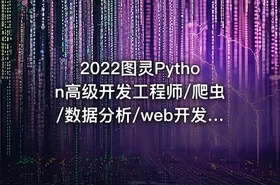 2022图灵Python高级开发工程师/爬虫/数据分析/web开发/AI人工智能
