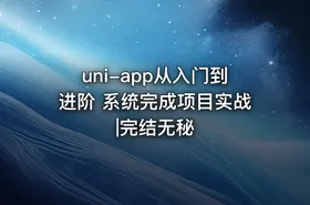 uni-app从入门到进阶 系统完成项目实战|完结无秘