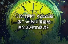 与设计同行《2026新版ComfyUI漫剧动画全流程实战课》