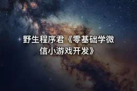 野生程序君《零基础学微信小游戏开发》