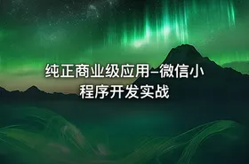 纯正商业级应用-微信小程序开发实战