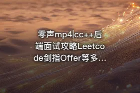 零声mp4|cc++后端面试攻略Leetcode剑指Offer等多个文件