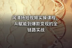 风清扬短视频实操课程，AI赋能到爆款变现的全链路实战