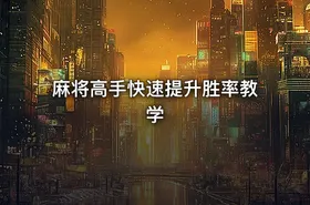 麻将高手快速提升胜率教学
