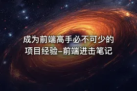 成为前端高手必不可少的项目经验-前端进击笔记