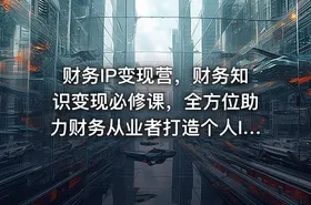 财务IP变现营，财务知识变现必修课，全方位助力财务从业者打造个人IP，实现知识变现